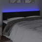 vidaXL Cabecero con LED de terciopelo negro 200x5x78/88 cm vidaXL Cabecero con LED de terciopelo negro 200x5x78/88 cm