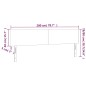 vidaXL Cabecero con LED cuero sintético color crema 200x5x78/88 cm vidaXL Cabecero con LED cuero sintético color crema 200x5x78/88 cm
