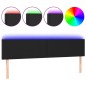 vidaXL Cabecero con LED cuero sintético negro 160x5x78/88 cm vidaXL Cabecero con LED cuero sintético negro 160x5x78/88 cm