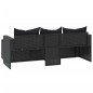 vidaXL Conjunto de muebles de jardín ratán sintético negro vidaXL Conjunto de muebles de jardín ratán sintético negro