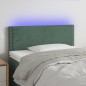 vidaXL Cabecero con LED de terciopelo verde oscuro 90x5x78/88 cm vidaXL Cabecero con LED de terciopelo verde oscuro 90x5x78/88 cm