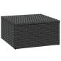 vidaXL Conjunto de muebles de jardín ratán sintético negro vidaXL Conjunto de muebles de jardín ratán sintético negro