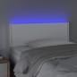 vidaXL Cabecero con LED cuero sintético blanco 90x5x78/88 cm vidaXL Cabecero con LED cuero sintético blanco 90x5x78/88 cm