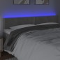 vidaXL Cabecero con LED de terciopelo gris claro 160x5x78/88 cm vidaXL Cabecero con LED de terciopelo gris claro 160x5x78/88 cm