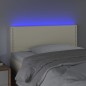 vidaXL Cabecero con LED cuero sintético color crema 100x5x78/88 cm vidaXL Cabecero con LED cuero sintético color crema 100x5x78/88 cm