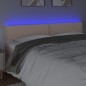 vidaXL Cabecero con LED cuero sintético color capuchino 200x5x78/88 cm vidaXL Cabecero con LED cuero sintético color capuchino 200x5x78/88 cm