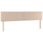vidaXL Cabecero con LED cuero sintético color capuchino 200x5x78/88 cm vidaXL Cabecero con LED cuero sintético color capuchino 200x5x78/88 cm