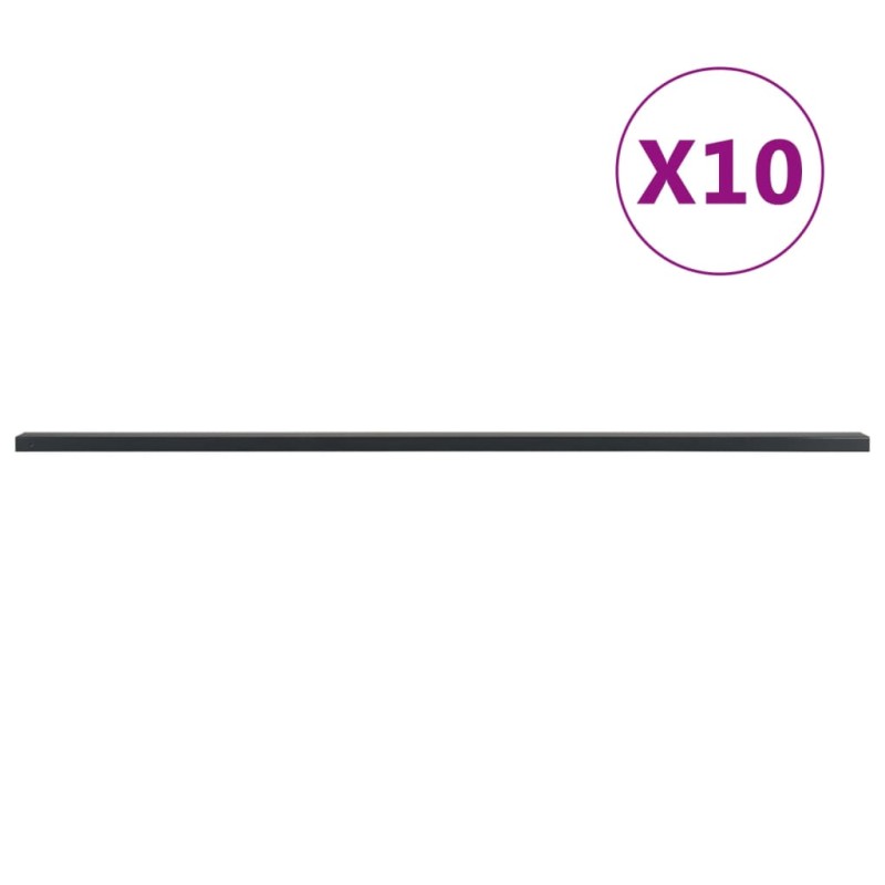 vidaXL Postes de valla de jardín 10 uds acero gris 220 cm vidaXL Postes de valla de jardín 10 uds acero gris 220 cm