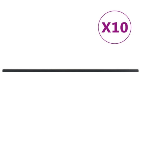 vidaXL Postes de valla de jardín 10 uds acero gris 220 cm