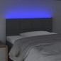 vidaXL Cabecero con LED de tela gris oscuro 100x5x78/88 cm vidaXL Cabecero con LED de tela gris oscuro 100x5x78/88 cm