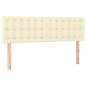 vidaXL Cabecero con LED cuero sintético color crema 144x5x78/88 cm vidaXL Cabecero con LED cuero sintético color crema 144x5x78/88 cm