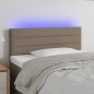 vidaXL Cabecero con LED de tela gris taupe 100x5x78/88 cm vidaXL Cabecero con LED de tela gris taupe 100x5x78/88 cm