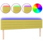 vidaXL Cabecero con LED de tela verde 160x5x78/88 cm vidaXL Cabecero con LED de tela verde 160x5x78/88 cm