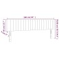 vidaXL Cabecero con LED de tela gris claro 160x5x78/88 cm vidaXL Cabecero con LED de tela gris claro 160x5x78/88 cm