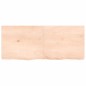 vidaXL Estante de pared madera maciza roble sin tratar 120x50x(2-6) cm
