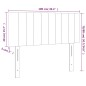 vidaXL Cabecero con LED de tela negro 100x5x78/88 cm vidaXL Cabecero con LED de tela negro 100x5x78/88 cm