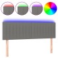 vidaXL Cabecero con LED de tela gris oscuro 144x5x78/88 cm vidaXL Cabecero con LED de tela gris oscuro 144x5x78/88 cm