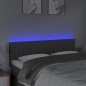 vidaXL Cabecero con LED de tela gris oscuro 144x5x78/88 cm vidaXL Cabecero con LED de tela gris oscuro 144x5x78/88 cm