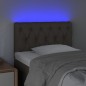 vidaXL Cabecero con LED de tela gris taupe 80x7x78/88 cm vidaXL Cabecero con LED de tela gris taupe 80x7x78/88 cm