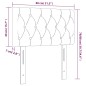vidaXL Cabecero con LED de tela gris taupe 80x7x78/88 cm vidaXL Cabecero con LED de tela gris taupe 80x7x78/88 cm