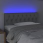 vidaXL Cabecero con LED de tela gris claro 90x7x78/88 cm vidaXL Cabecero con LED de tela gris claro 90x7x78/88 cm
