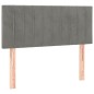 vidaXL Cabecero con LED de terciopelo gris claro 80x5x78/88 cm vidaXL Cabecero con LED de terciopelo gris claro 80x5x78/88 cm