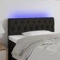 vidaXL Cabecero con LED de tela negro 90x7x78/88 cm vidaXL Cabecero con LED de tela negro 90x7x78/88 cm