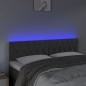 vidaXL Cabecero con LED de terciopelo gris oscuro 160x7x78/88 cm vidaXL Cabecero con LED de terciopelo gris oscuro 160x7x78/88 cm