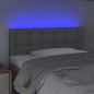 vidaXL Cabecero con luces LED de tela gris claro 80x5x78/88 cm vidaXL Cabecero con luces LED de tela gris claro 80x5x78/88 cm