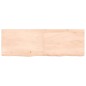 vidaXL Estante de pared madera maciza roble sin tratar 120x40x(2-6) cm