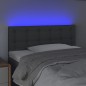 vidaXL Cabecero con LED de tela gris oscuro 90x5x78/88 cm vidaXL Cabecero con LED de tela gris oscuro 90x5x78/88 cm