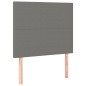 vidaXL Cabecero con luces LED tela gris oscuro 90x5x118/128 cm vidaXL Cabecero con luces LED tela gris oscuro 90x5x118/128 cm