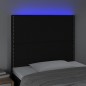 vidaXL Cabecero con luces LED tela negro 90x5x118/128 cm vidaXL Cabecero con luces LED tela negro 90x5x118/128 cm