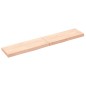 vidaXL Estante de pared madera maciza roble sin tratar 160x30x(2-6) cm vidaXL Estante de pared madera maciza roble sin tratar 160x30x(2-6) cm