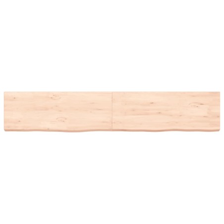 vidaXL Estante de pared madera maciza roble sin tratar 160x30x(2-6) cm