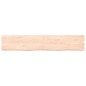 vidaXL Estante de pared madera maciza roble sin tratar 160x30x(2-6) cm vidaXL Estante de pared madera maciza roble sin tratar 160x30x(2-6) cm