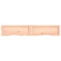 vidaXL Estante de pared madera maciza roble sin tratar 160x30x(2-6) cm vidaXL Estante de pared madera maciza roble sin tratar 160x30x(2-6) cm