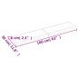 vidaXL Estante de pared madera maciza roble sin tratar 160x30x(2-6) cm vidaXL Estante de pared madera maciza roble sin tratar 160x30x(2-6) cm