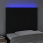 vidaXL Cabecero con luces LED tela negro 90x5x118/128 cm vidaXL Cabecero con luces LED tela negro 90x5x118/128 cm