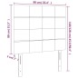 vidaXL Cabecero con luces LED terciopelo gris claro 90x5x118/128 cm vidaXL Cabecero con luces LED terciopelo gris claro 90x5x118/128 cm