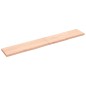 vidaXL Estante de pared madera maciza roble sin tratar 200x30x(2-4) cm vidaXL Estante de pared madera maciza roble sin tratar 200x30x(2-4) cm
