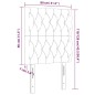 vidaXL Cabecero con luces LED terciopelo gris oscuro 80x7x118/128 cm vidaXL Cabecero con luces LED terciopelo gris oscuro 80x7x118/128 cm