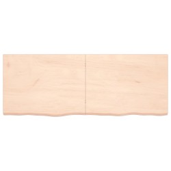 vidaXL Estante de pared madera maciza roble sin tratar 160x60x(2-4) cm