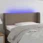 vidaXL Cabecero con LED de tela gris taupe 103x16x78/88 cm vidaXL Cabecero con LED de tela gris taupe 103x16x78/88 cm