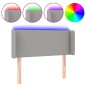 vidaXL Cabecero con LED de tela gris claro 103x16x78/88 cm vidaXL Cabecero con LED de tela gris claro 103x16x78/88 cm
