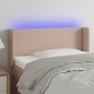 vidaXL Cabecero con LED cuero sintético color capuchino 93x16x78/88 cm vidaXL Cabecero con LED cuero sintético color capuchino 93x16x78/88 cm