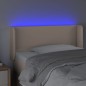 vidaXL Cabecero con LED cuero sintético color capuchino 93x16x78/88 cm vidaXL Cabecero con LED cuero sintético color capuchino 93x16x78/88 cm