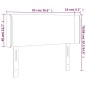 vidaXL Cabecero con LED cuero sintético color capuchino 93x16x78/88 cm vidaXL Cabecero con LED cuero sintético color capuchino 93x16x78/88 cm