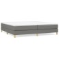 vidaXL Estructura de cama box spring tela gris oscuro 200x200 cm vidaXL Estructura de cama box spring tela gris oscuro 200x200 cm