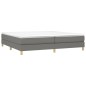vidaXL Estructura de cama box spring tela gris oscuro 200x200 cm vidaXL Estructura de cama box spring tela gris oscuro 200x200 cm